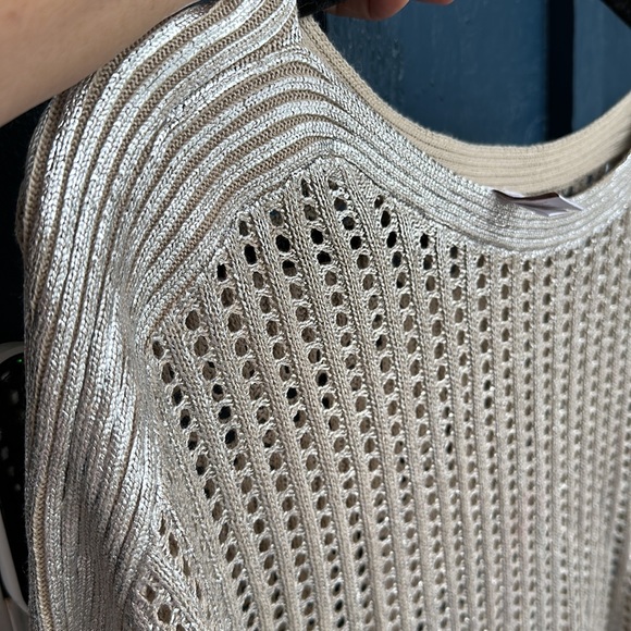 Shimmery Metallic Sweater Perfect for a Party! - Picture 2 of 3